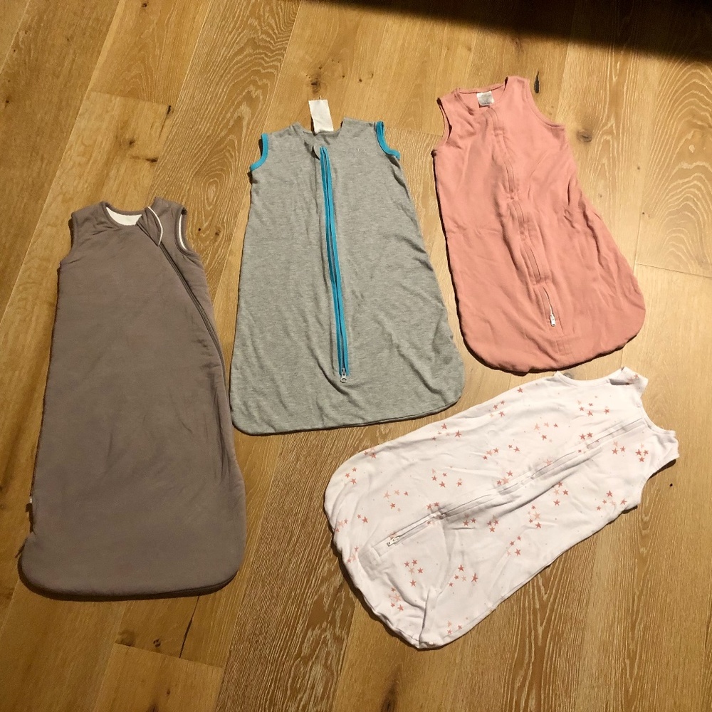 Sleep Sack Bundle! Kyte baby 1.0 Tog, Halo Ideal Temp 1.0 TOG, Ely's & Co Small